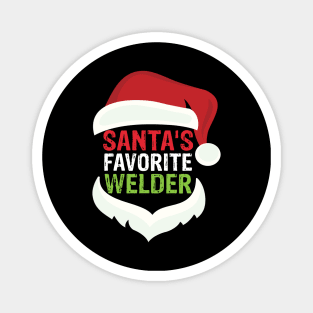 Santa's favorite welder cool Christmas welding Magnet